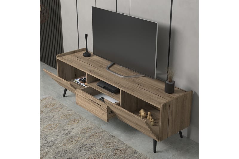 Elspet Tv-bænk 180 cm - Valnød - Møbler - TV borde & mediemøbler - TV-borde