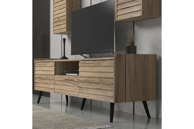 Elspet Tv-bænk 180 cm - Valnød - Møbler - TV borde & mediemøbler - TV-borde