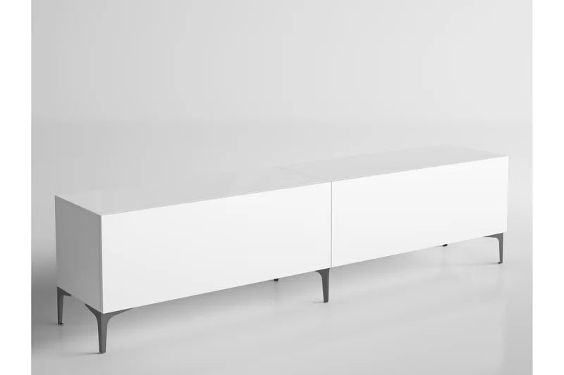 Elspet Tv-bænk 200 cm, Hvid