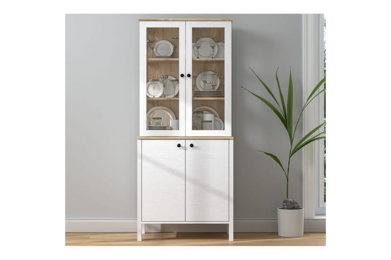 Elvan Bogreol 83 cm - Natur/Hvid - Opbevaring - Hylder & Reoler - Bogreol