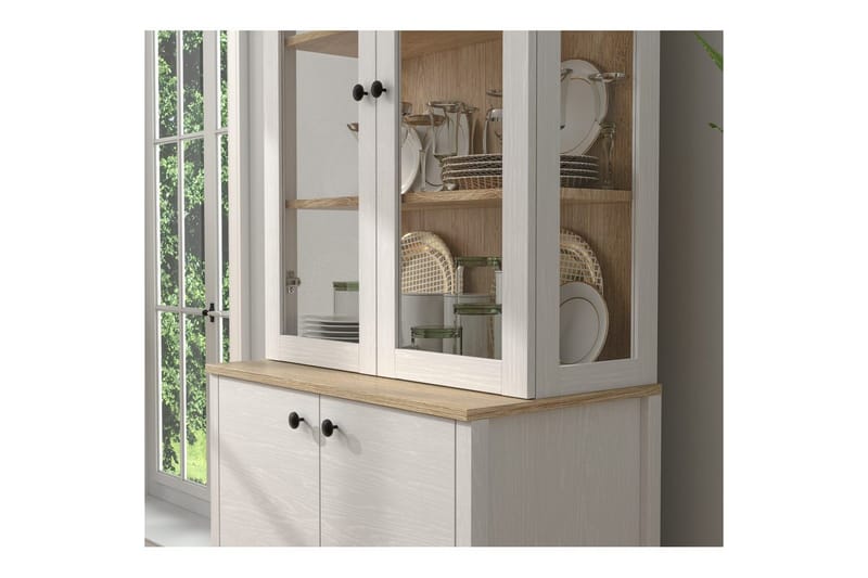 Elvan Bogreol 83 cm - Natur/Hvid - Opbevaring - Hylder & Reoler - Bogreol