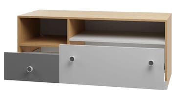 Elvaren Gulvstående tv-bord 120 cm med opbevaring i malet træ - Hvid - Møbler - TV borde & mediemøbler - TV-borde