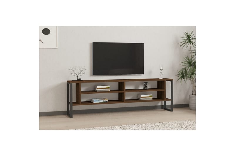 Elvorn TV-bænk 160 cm - Valnød - Møbler - TV borde & mediemøbler - TV-borde