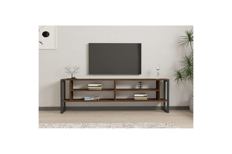 Elvorn TV-bænk 160 cm - Valnød - Møbler - TV borde & mediemøbler - TV-borde