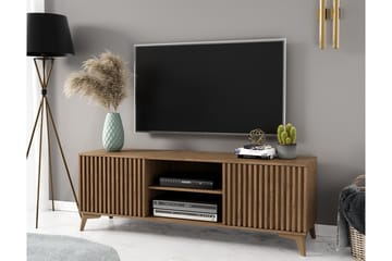 Entsian Gulvstående Tv-bord 150 cm med Opbevaring i Eg - Brun - Møbler - TV borde & mediemøbler - TV-borde