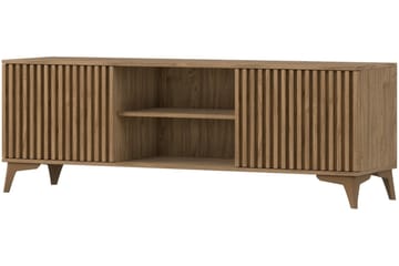 Entsian Gulvstående Tv-bord 150 cm med Opbevaring i Eg - Brun - Møbler - TV borde & mediemøbler - TV-borde