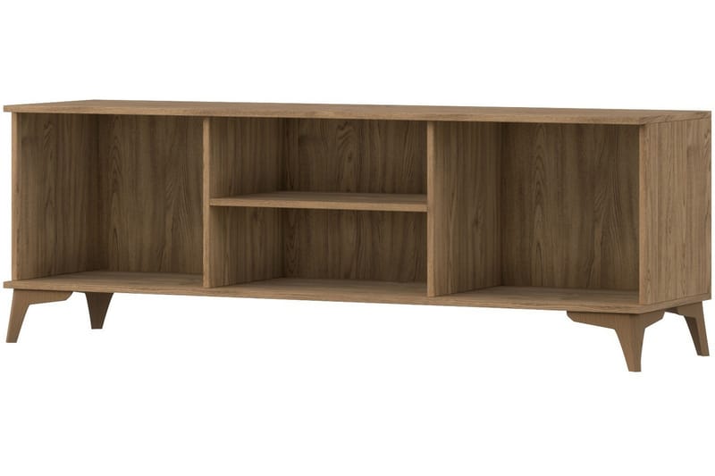 Entsian Gulvstående Tv-bord 150 cm med Opbevaring i Eg - Brun - Møbler - TV borde & mediemøbler - TV-borde