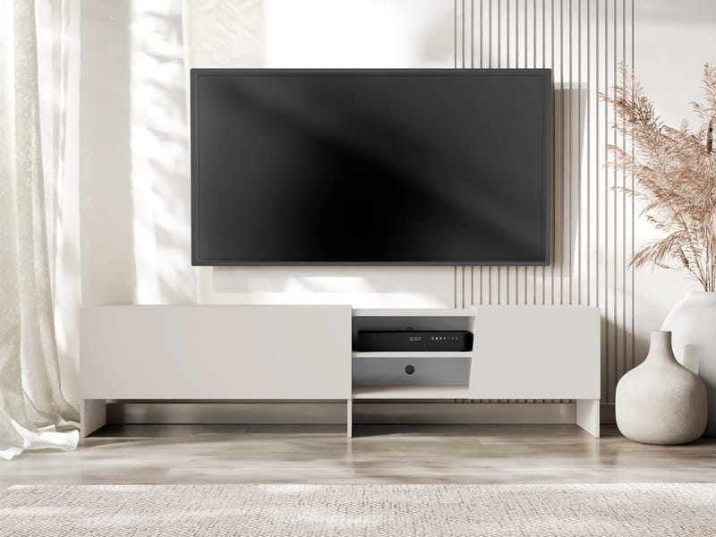 Falkor Tv-bord 200 cm i Lyst Træ - Beige - Møbler - TV borde & mediemøbler - TV-borde