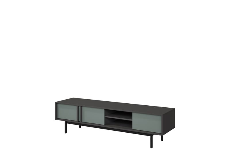 Farshian Tv-Bænk 163x43 cm - Grå/Grøn - Møbler - TV borde & mediemøbler - TV-borde