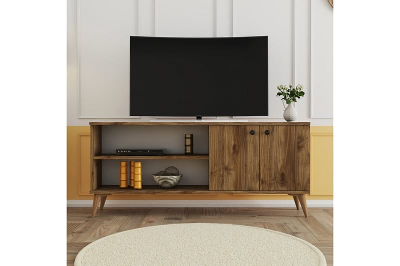 Feller TV-bord 138 cm - Valnød - TV-borde