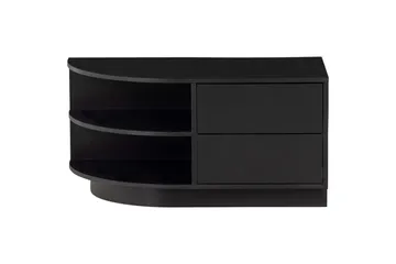 Finca Gulvstående TV-bord Venstre 78 cm med Opbevaring i Fyr - Sort - Møbler - TV borde & mediemøbler - TV-borde