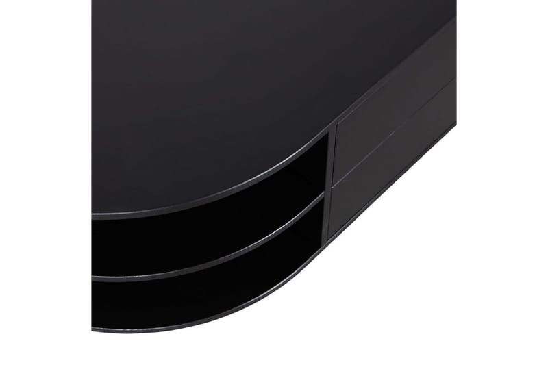 Finca Gulvstående TV-bord Venstre 78 cm med Opbevaring i Fyr - Sort - Møbler - TV borde & mediemøbler - TV-borde