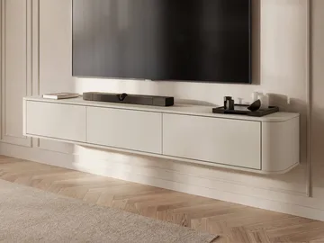 Fjora TV-bænk 200 cm - Beige - Møbler - TV borde & mediemøbler - TV-borde