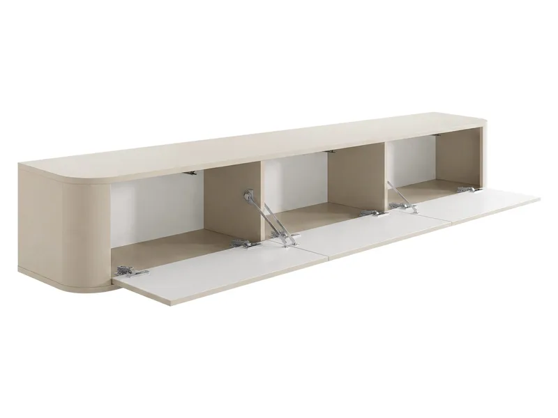 Fjora TV-bænk 200 cm - Beige - Møbler - TV borde & mediemøbler - TV-borde