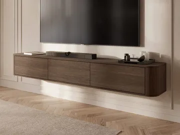Fjora TV-bænk 200 cm - Mørkebrun - Møbler - TV borde & mediemøbler - TV-borde