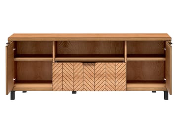 Fonti Gulvstående TV-bænk 159 cm i Trælook - Brun - Møbler - TV borde & mediemøbler - TV-borde