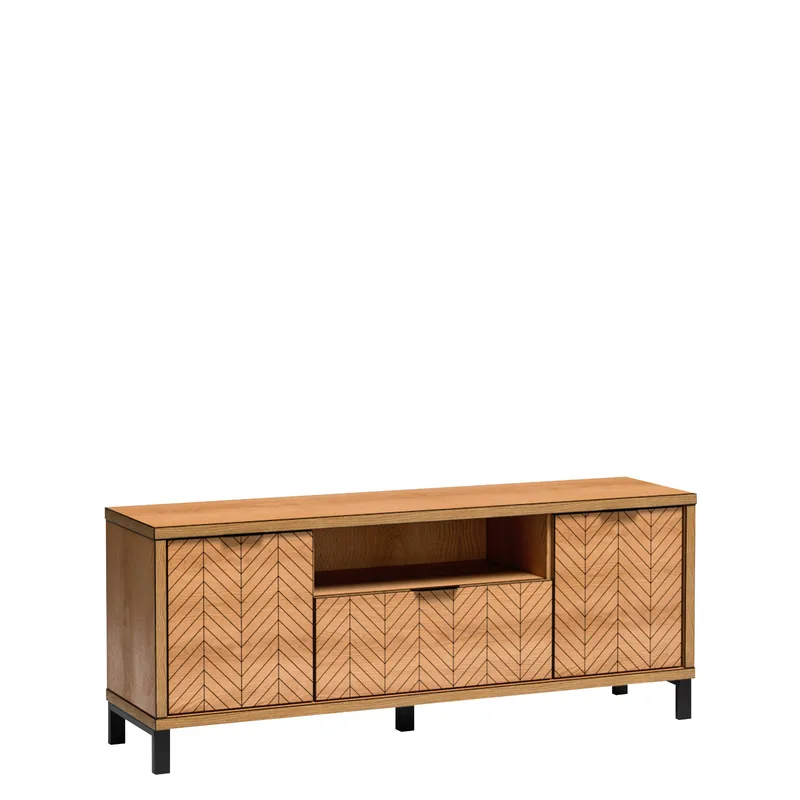 Fonti TV-bænk 159 cm, Brun|sort