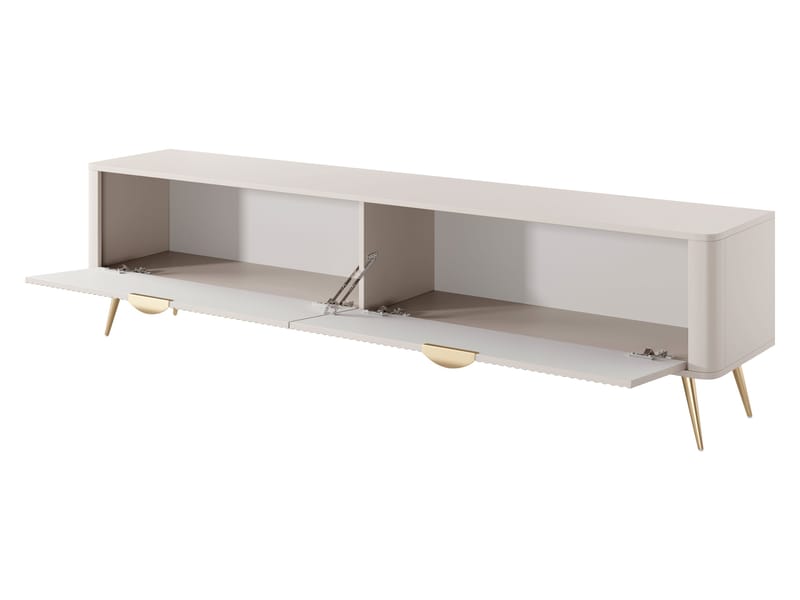 Forba TV-bænk 200 cm - hvid - Møbler - TV borde & mediemøbler - TV-borde