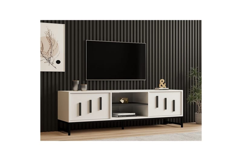 Form Tv-bænk 160 cm - Hvid - Møbler - TV borde & mediemøbler - TV-borde