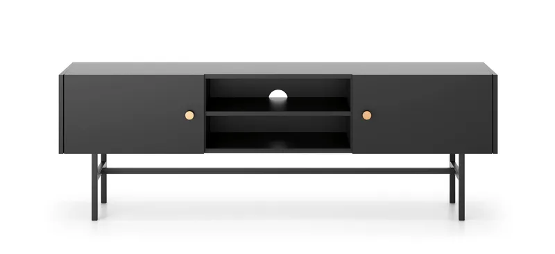 Francisca TV-bænk 155 cm - Sort - Møbler - TV borde & mediemøbler - TV-borde