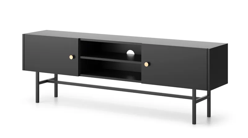 Francisca TV-bænk 155 cm - Sort - Møbler - TV borde & mediemøbler - TV-borde