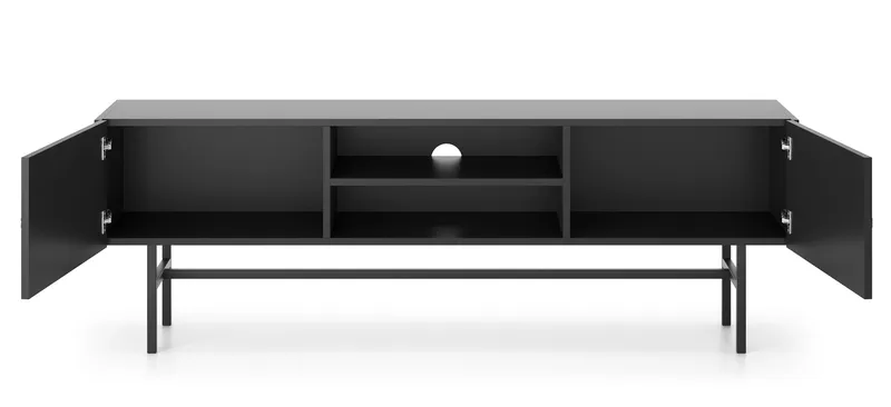 Francisca TV-bænk 155 cm - Sort - Møbler - TV borde & mediemøbler - TV-borde