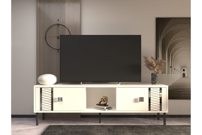 Frede TV-Bord 150 cm - Sølv - TV-borde