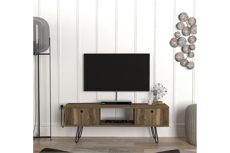 Furny Home TV-bænk 120 cm - Valnød - TV-borde