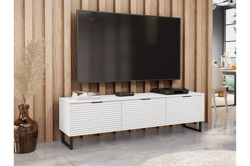 Galbally TV-skab 150 cm - Hvid - TV-skab