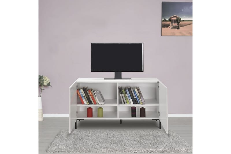 Galnor Tv-bænk 120 cm - Hvid - Møbler - TV borde & mediemøbler - TV-borde