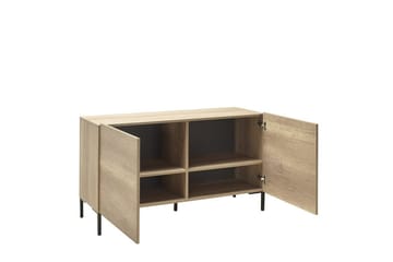 Galnor TV-bænk 120 cm med Opbevaring i Mørkt Træ - Naturbrun - Møbler - TV borde & mediemøbler - TV-borde