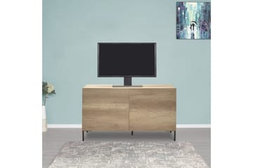Galnor TV-bænk 120 cm med Opbevaring i Mørkt Træ - Naturbrun - Møbler - TV borde & mediemøbler - TV-borde