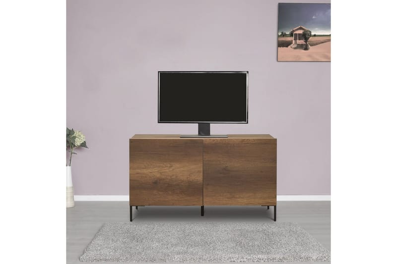 Galnor Tv-bænk 120 cm - Mellemfarvet træ - Møbler - TV borde & mediemøbler - TV-borde