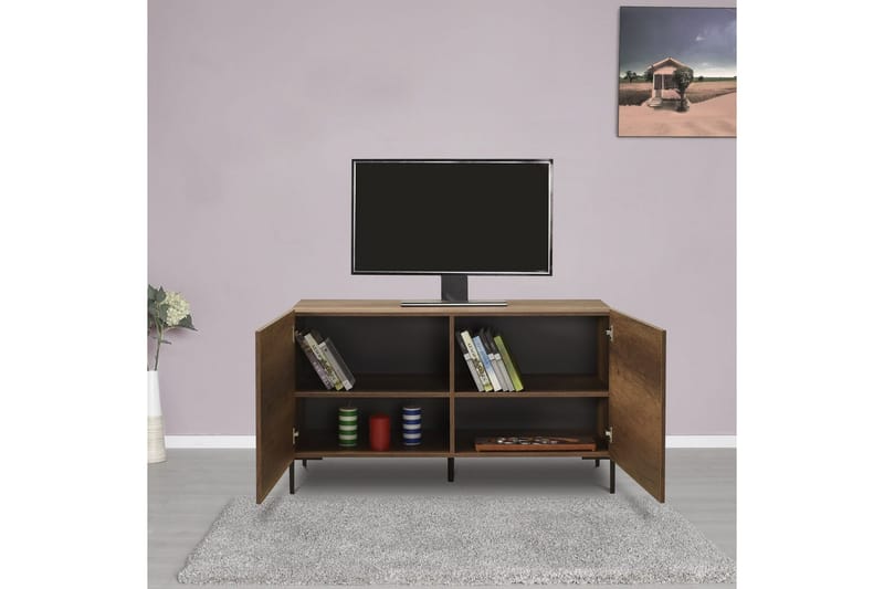 Galnor Tv-bænk 120 cm - Mellemfarvet træ - Møbler - TV borde & mediemøbler - TV-borde
