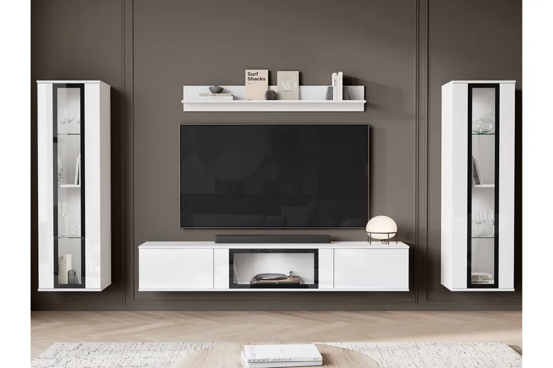 Gammelt Tv-Møbelsæt - Beige - Møbler - TV borde & mediemøbler - Tv-møbelsæt