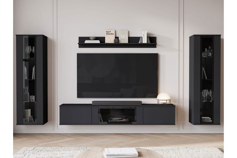 Gammelt Tv-Møbelsæt, Grå