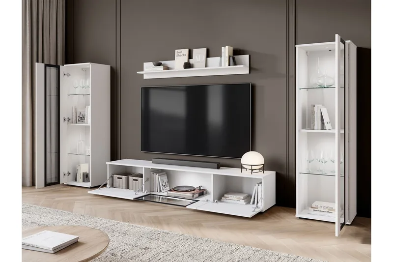 Gammelt Tv-Møbelsæt - Hvid - Møbler - TV borde & mediemøbler - Tv-møbelsæt