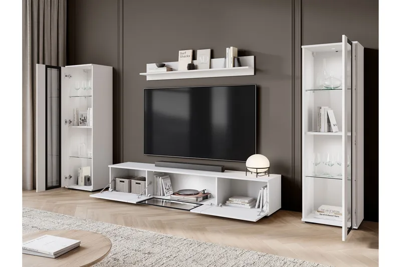 Gammelt Tv-Møbelsæt - Hvid - Møbler - TV borde & mediemøbler - Tv-møbelsæt