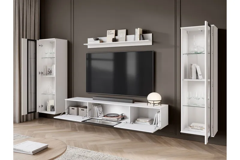 Gammelt Tv-Møbelsæt - Hvid - Møbler - TV borde & mediemøbler - Tv-møbelsæt