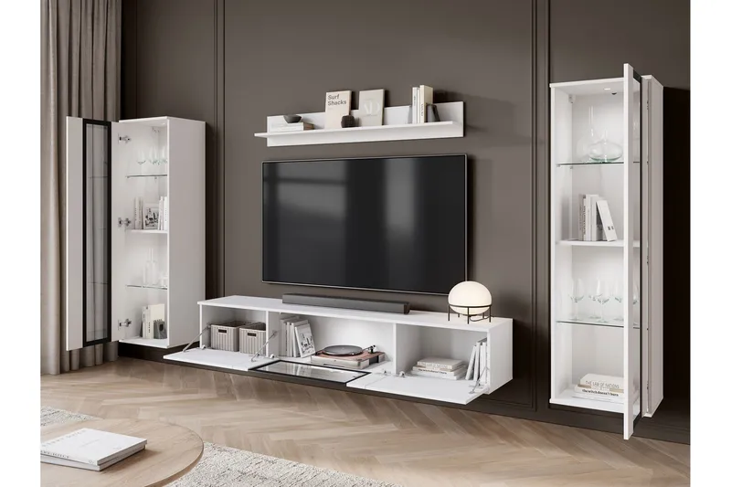 Gammelt Tv-Møbelsæt - Lyserød - Møbler - TV borde & mediem øbler - Tv-møbelsæt