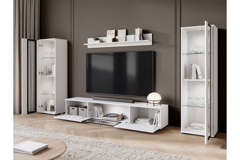 Gammelt Tv-Møbelsæt - Lyserød - Møbler - TV borde & mediemøbler - Tv-møbelsæt