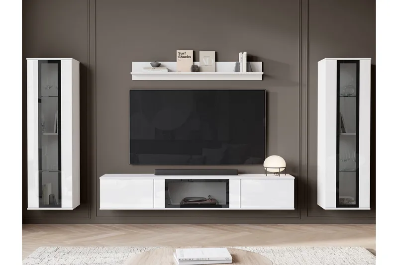 Gammelt Tv-Møbelsæt - Lyserød - Møbler - TV borde & mediemøbler - Tv-møbelsæt