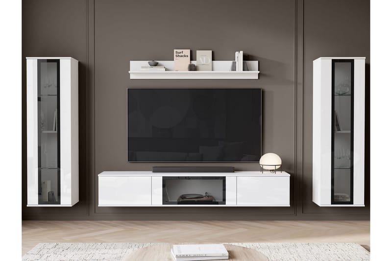 Gammelt Tv-Møbelsæt - Lyserød - Møbler - TV borde & mediemøbler - Tv-møbelsæt