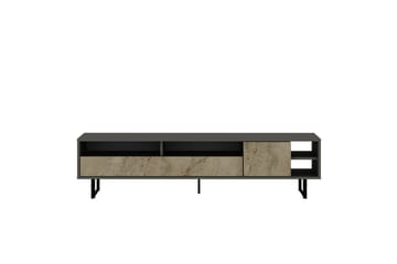 Gazali TV-bord 180 cm - Grå/Travertin - Møbler - TV borde & mediemøbler - TV-borde