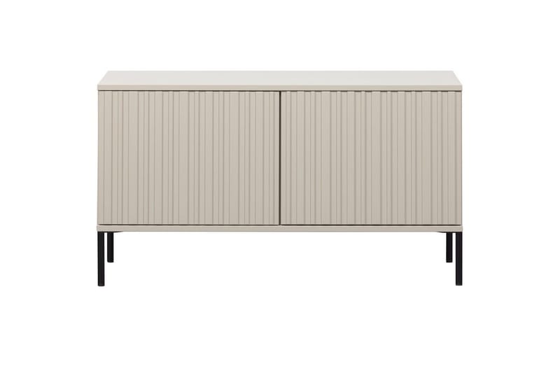 Gravure Gulvstående Tv-bord 100 cm med Opbevaring i Malet Træ - Beige - Møbler - TV borde & mediemøbler - TV-borde