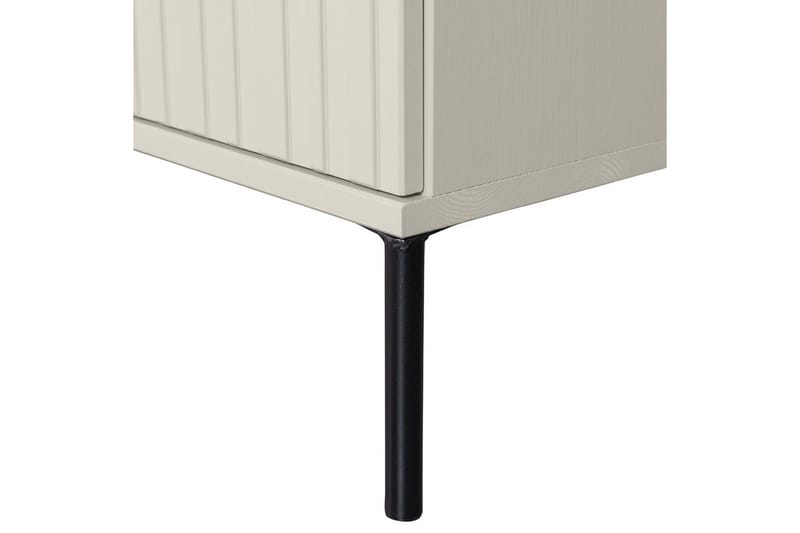 Gravure Gulvstående Tv-bord 150 cm med Opbevaring i Mørkt Træ - Lys Beige - Møbler - TV borde & mediemøbler - TV-borde