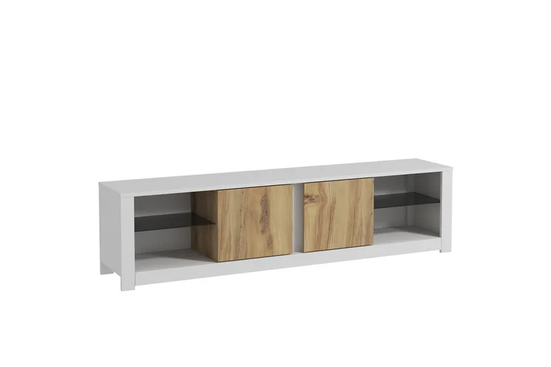 Griselda TV-bænk 180 cm i Eg, Hvid