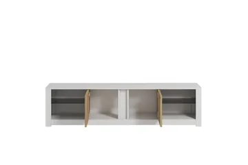 Griselda TV-bænk 180 cm i Eg - Hvid - Møbler - TV borde & mediemøbler - TV-borde