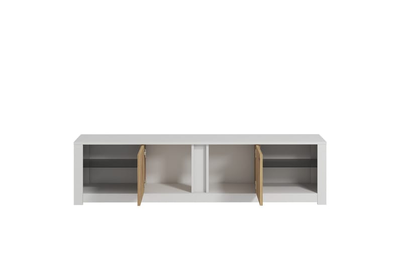 Griselda TV-bænk 180 cm i Eg - Hvid - Møbler - TV borde & mediemøbler - TV-borde