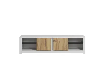 Griselda TV-bænk 180 cm i Eg - Hvid - Møbler - TV borde & mediemøbler - TV-borde